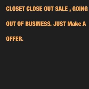 Going out of business sale